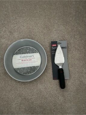 Cuisinart Gray Nonstick Deep Dish Pie Pan & OXO Pie Server